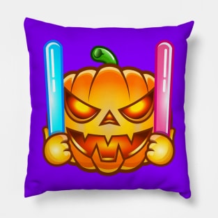 Halloween Pumpkin Sticks Pillow