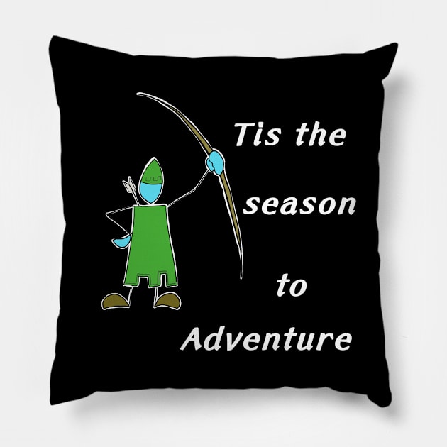 Tis the season to adventure Pillow by MasPalitos