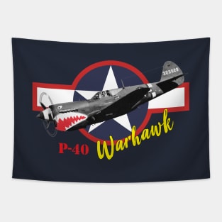 Curtiss P-40 Warhawk World War II fighter Tapestry