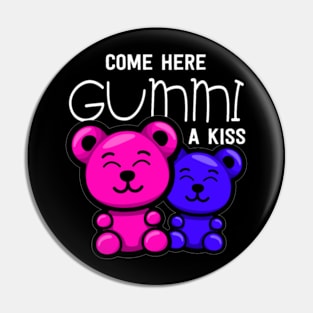 Cute Gummi Bear Kiss Sweets Gift Idea Pin