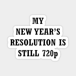 New Year Resolution Magnet