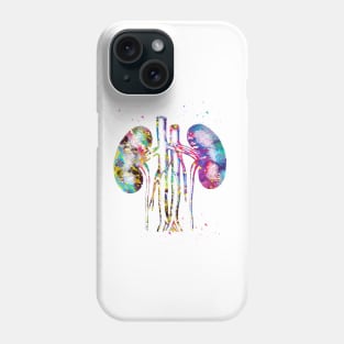 Kidneys anatomy Phone Case