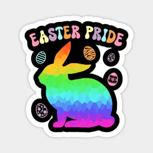 Easter Pride Rainbow Bunny Easter Rabbit LGBT Magnet