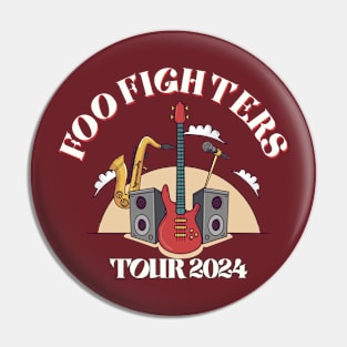 Foo Fighters Tour 2024 T shirt white Pin