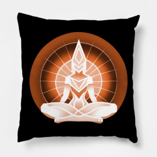 Aura Orange Meditation 06 Pillow