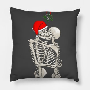 Mistletoe Skeletons Pillow