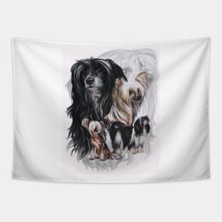 Chinese Crested Medley Tapestry