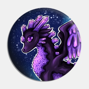 Amethyst Dragon - Cute Cartoon Dragon Pin