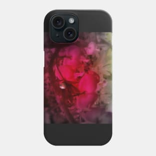 red tinted red bleeding hearts Phone Case
