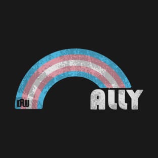 Grunge Transgender Pride - Ally T-Shirt