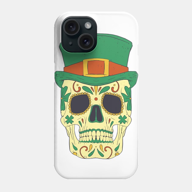 St patrick's skull Phone Case by AntiAntiFlorian