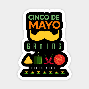 Cinco de mayo gaming tacos Magnet