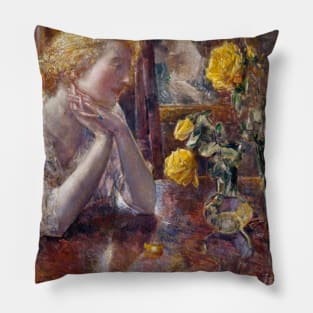 Marechal Niel Roses by Childe Hassam Pillow