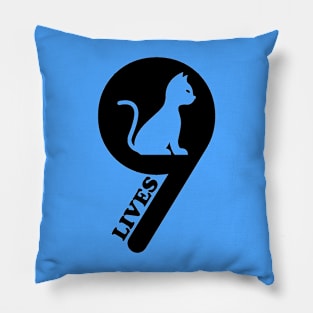 Nine Lives Cat - 01 Pillow