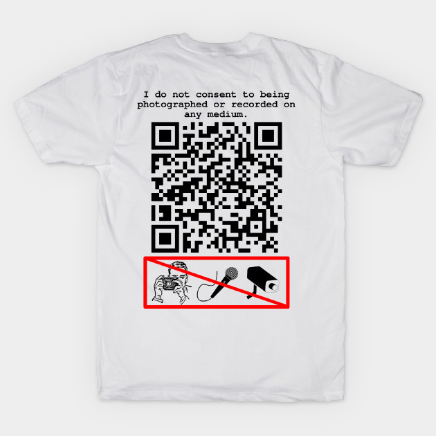 TeePublic - 'No Photos. No Recordings.'