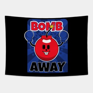 Bombs away Christmas t shirt Tapestry