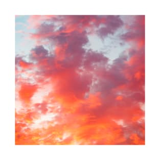 Pink Orange Purple Cotton Candy Clouds at Sunset T-Shirt