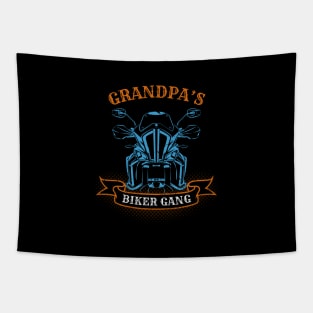 Grandpa's Biker Gang Father's Day Tapestry