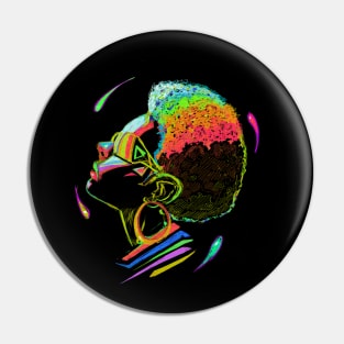 Afro Spectrum Pin