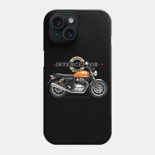 Royal Enfield Interceptor 650 18 orange, sl Phone Case