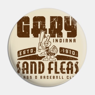 Gary Indiana Sand Fleas Baseball Pin