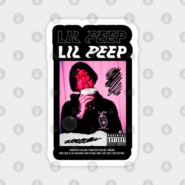 lil peep Magnet by FIFTY CLOTH