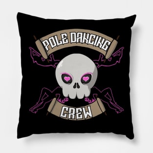 Pole dancing crew Jolly Roger pirate flag Pillow