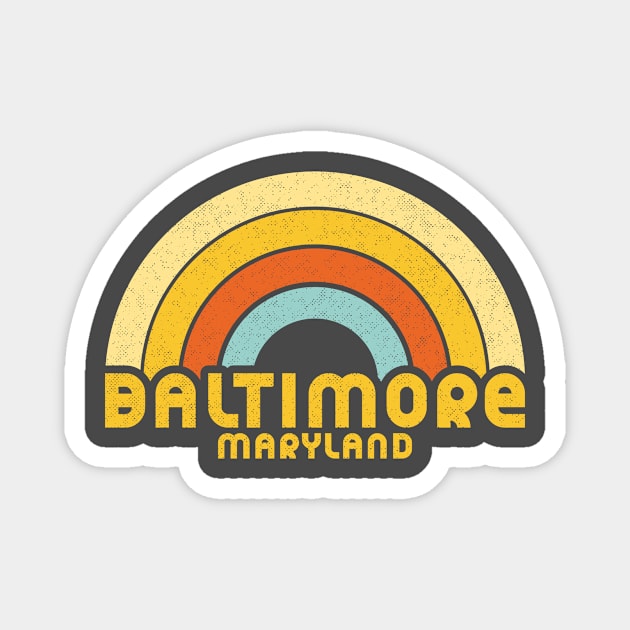 Retro Baltimore Maryland Magnet by dk08