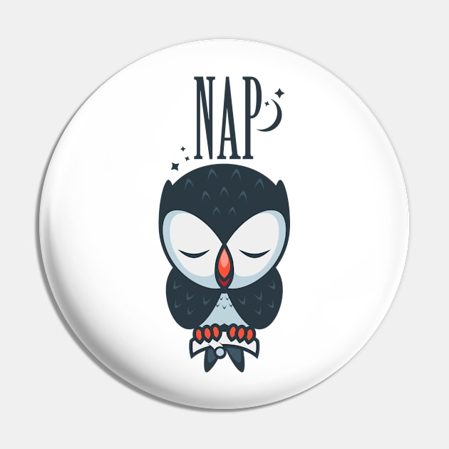 Owl Nap Pin by rongstate