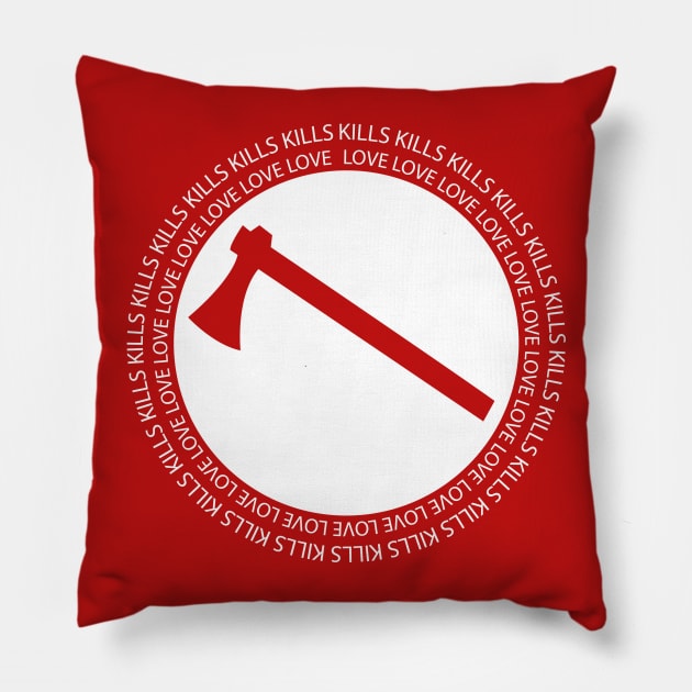 [Yandere] Love Kills (White) Pillow by cafephantom