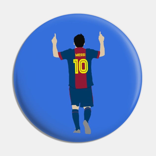 Lionel Messi 10 Pin by CulturedVisuals