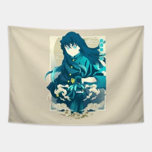 Swordman of Mist Tapestry