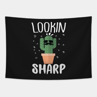 Stay Sharp Cool Cactus Tapestry