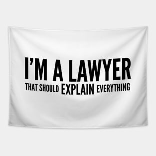 I'm A Lawyer That Should Explain Everything Tapestry