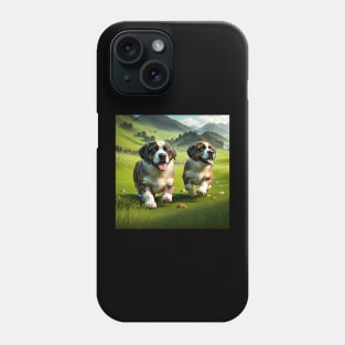 St. Bernard Puppies Phone Case