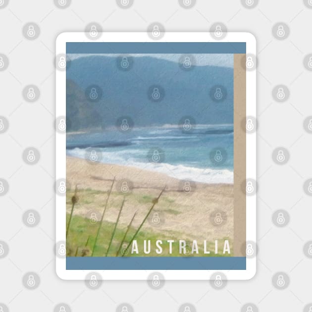 Australia - Beachside Magnet by Adam Clayton Graphics