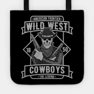 skull cowboy Tote