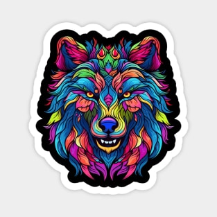 Wolf Smiling Magnet