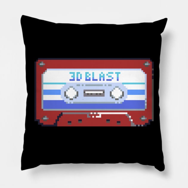 Pixel Cassette Shirt Pillow by Forever3DBLAST