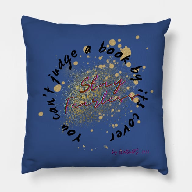 WISDOM | You can’t judge a book by its cover Pillow by WalterDS 