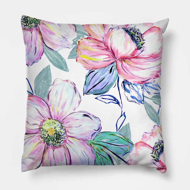 Romantic Watercolor Flowers Hand Paint Design Watercolor Paint