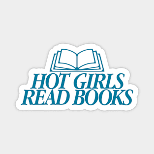 Hot Girls Read Books Blue Version Magnet