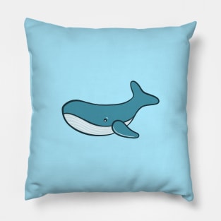 Cute whale illustration Pillow