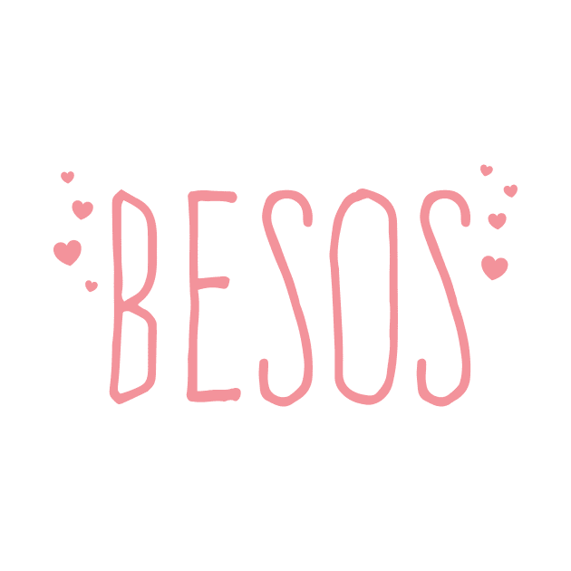 Besos - Kisses - Pink design by verde