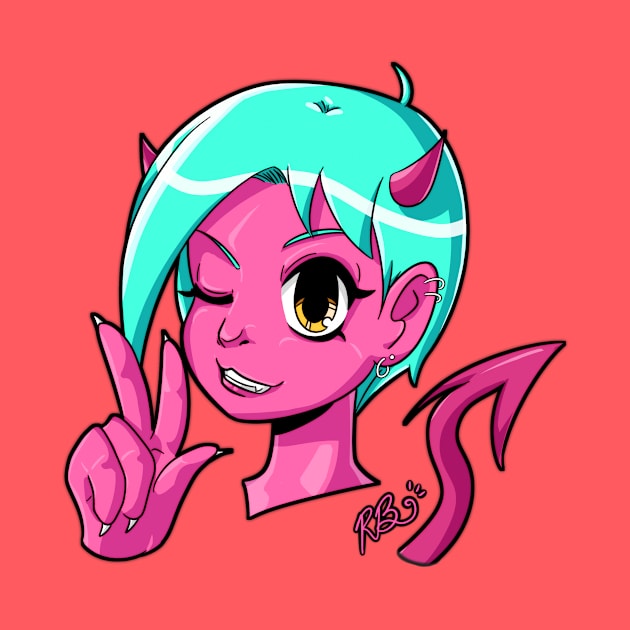 demon gal peace by robinchan33