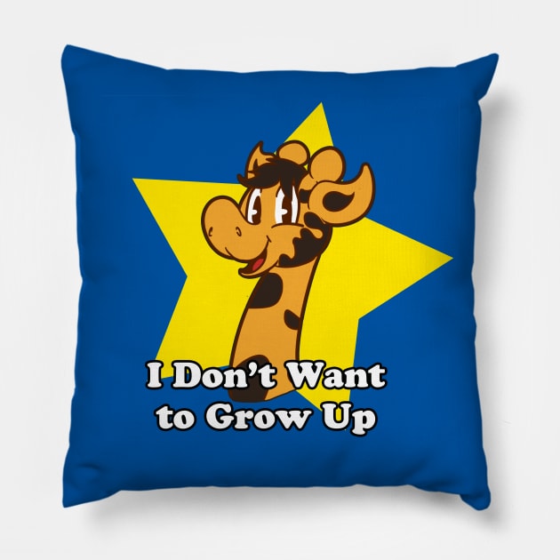 I Don't Want to Grow Up Pillow by kelsmister