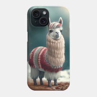 Cute Christmas Llama Phone Case