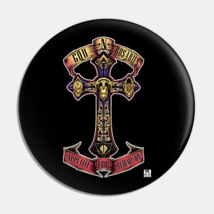 God N Rosaries - Almighty Legends Pin