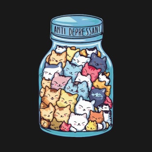 Anti depressant cats T-Shirt