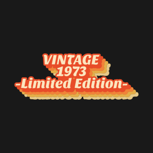 Vintage 1973 Limited Edition Retro T-Shirt